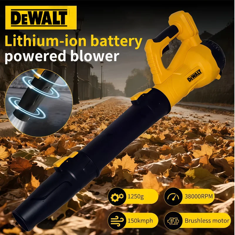 DEWALT Cordless 38000RPM Air Blower Brushless Handheld Leaf jet Turbo Blower Power Tool, 20V Max, Portable, Car Detailing