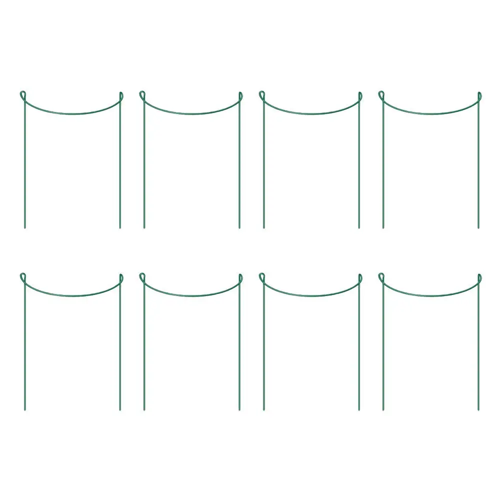 

Набор из 8 прочных железных опор для растений, полукруглой формы, для кустистых вьющихся растений, с высокой износостойкостью, устойчивые, для горшечных растений