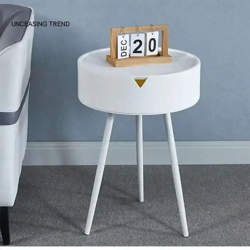 

Plastic bedside table with storage, small overnight sofa table