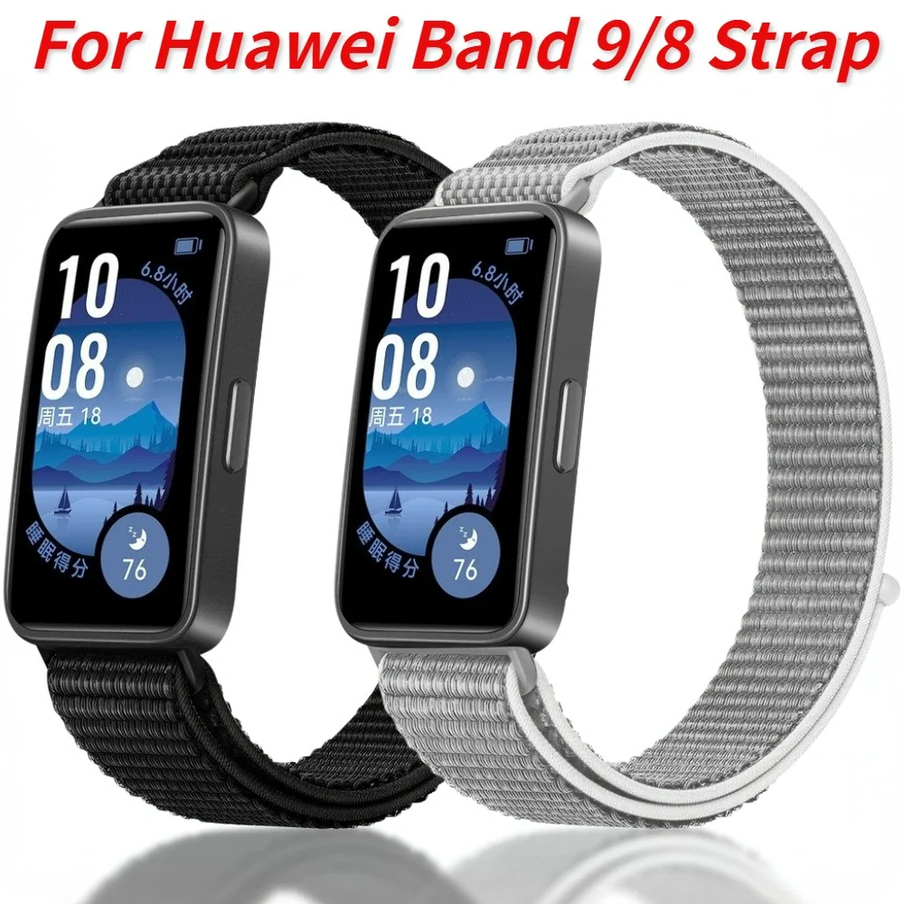 

Nylon Loop Strap for Huawei Band 9 Comfortable and Breathable Replaceable Wristband Correa for Huawei Band 8/9 Sport Watchband