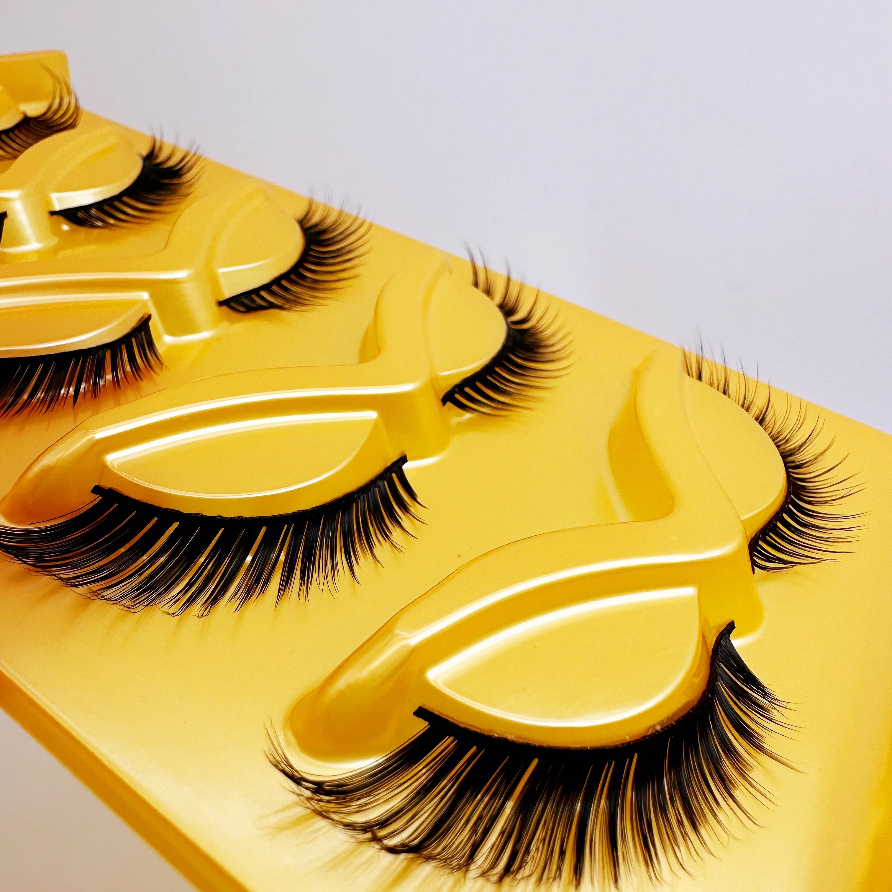 5 Pairs of Exaggerated Slanted Flying Fox Thick False Eyelashes for Latin Makeup, Elegant COS Barbie, Western Makeup for Women