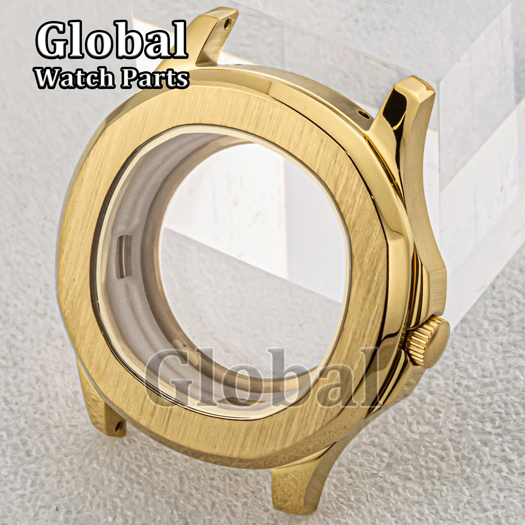 ノーチラス アクアノート ステンレススチール製時計ケース 適用 NH36 ケース サファイアガラス 高級 NH35 ムーブメント部品 ガラス底