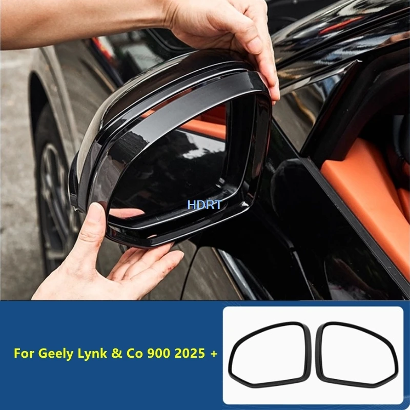 

Car Styling Accessories For Geely Lynk & Co 900 2025 + Side Rear View Mirror Rain Deflector Frame Reflective Mirror Shield Trim