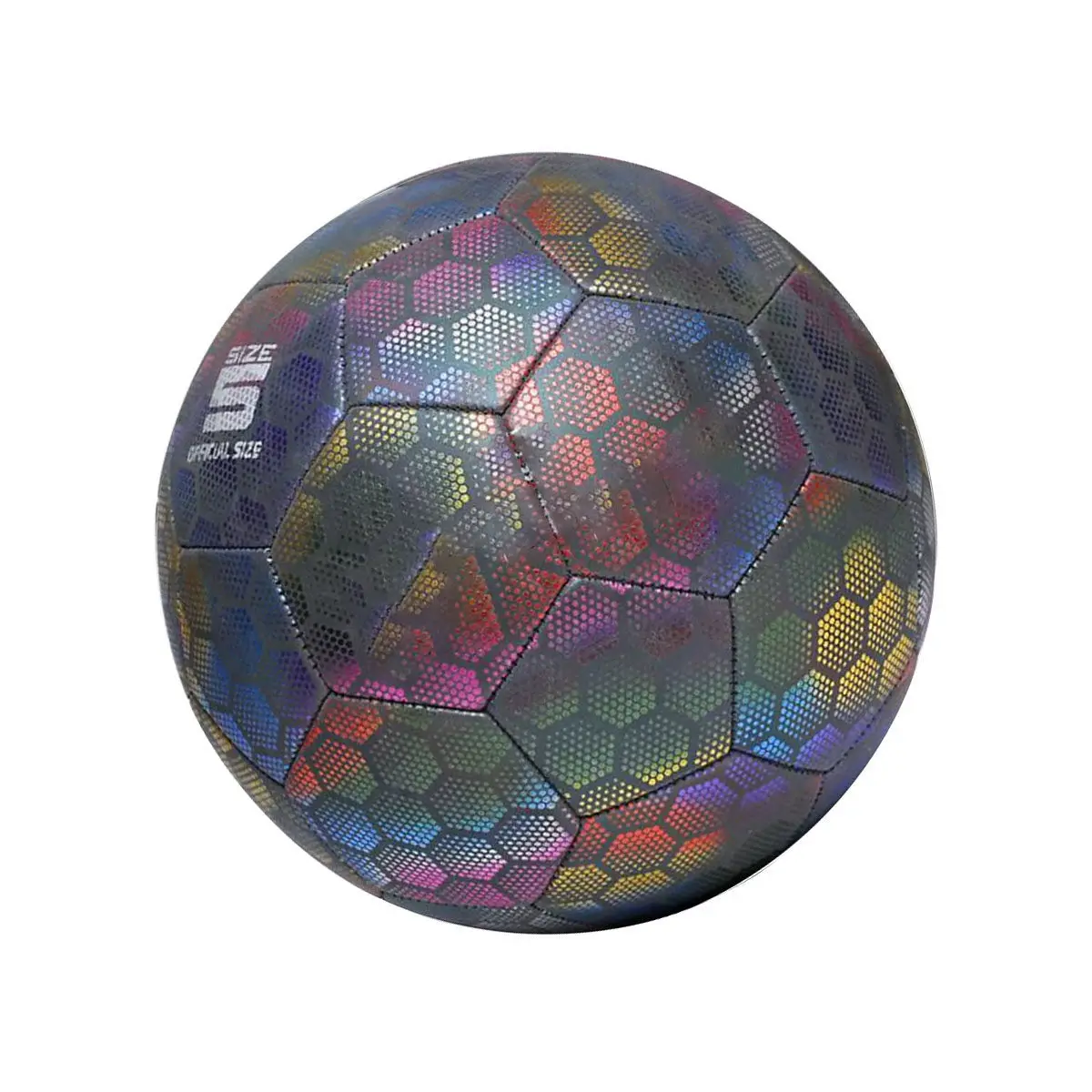 

1pc Glow Soccer Ball Spiky Squeaky Bounce For Kids Adults Pets Luminous Elastic Ball Vibration Light Sound Outdoor