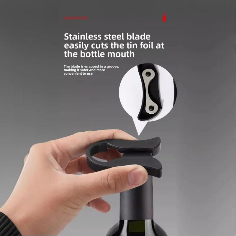 

2025 Bottle Ergonomic Design Bottle Cap Paper Cutter Wine Openers Handheld Foil Remover
