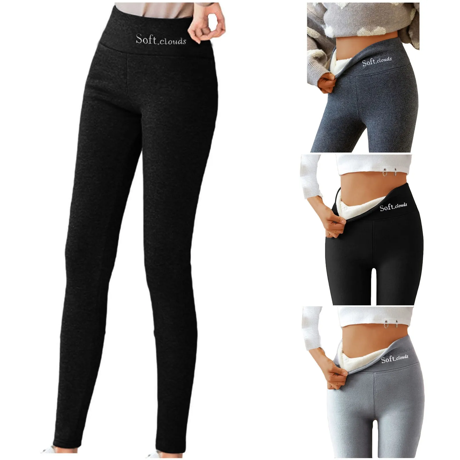 Frauen Winter Leggings Abnehmen Thermische Hosen Enge Feste Leggings Dünne Dicke Warme Fleece Leggings Pantalones Leggins Mujer