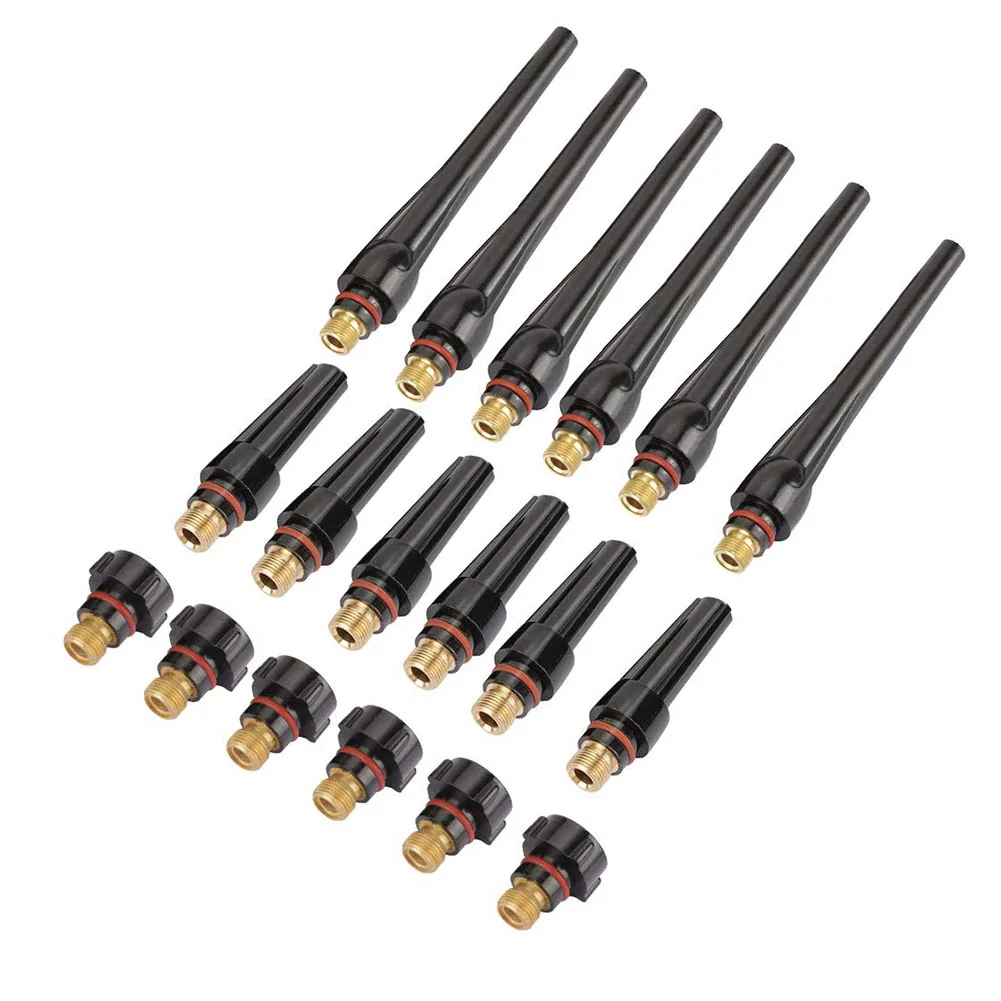 18 قطعة ل TIG أكواب لحام الغطاء الخلفي الشعلة عدة لحام الغطاء الخلفي ل WP-17/18/26 معدات لحام أداة ملحق في الأوراق المالية #4