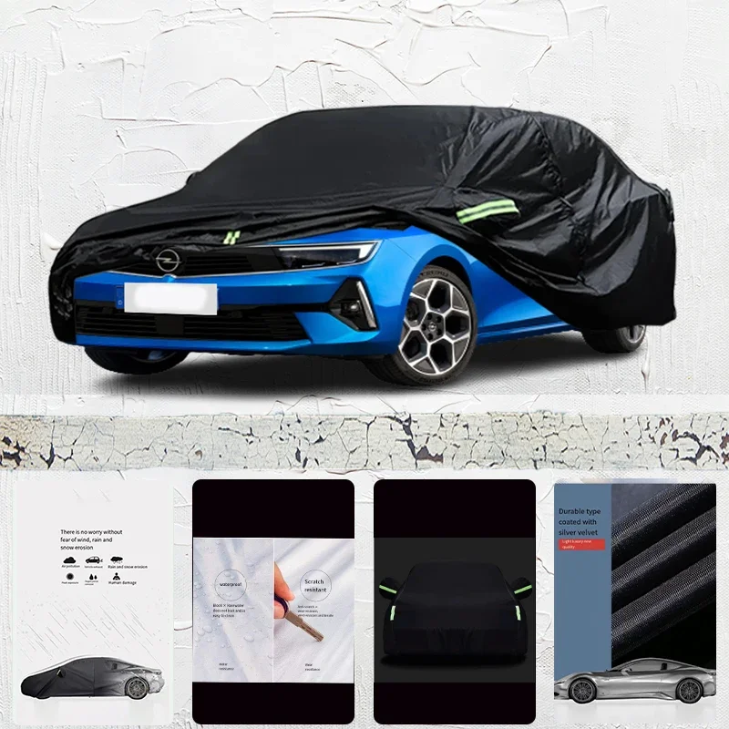 

For Opel Astra Anti-UV Sun Shade Rain Snow Resistant Black Cover Dustproof Car umbrella Full Car Cover Outdoor Protection