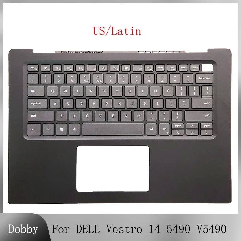 

New Original US Keyboard For DELL Vostro 14 5490 V5490 Laptop Palmrest Upper Case Top Keyboard Housing Cover Replacement 0TC3CH