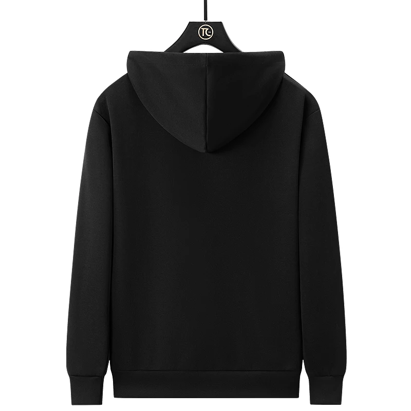 New Men'S Simple Fashionable Hooded Sweatshirt For Spring Autumn Korean Version Trendy Loose And Versatile Handsome Pullover Top