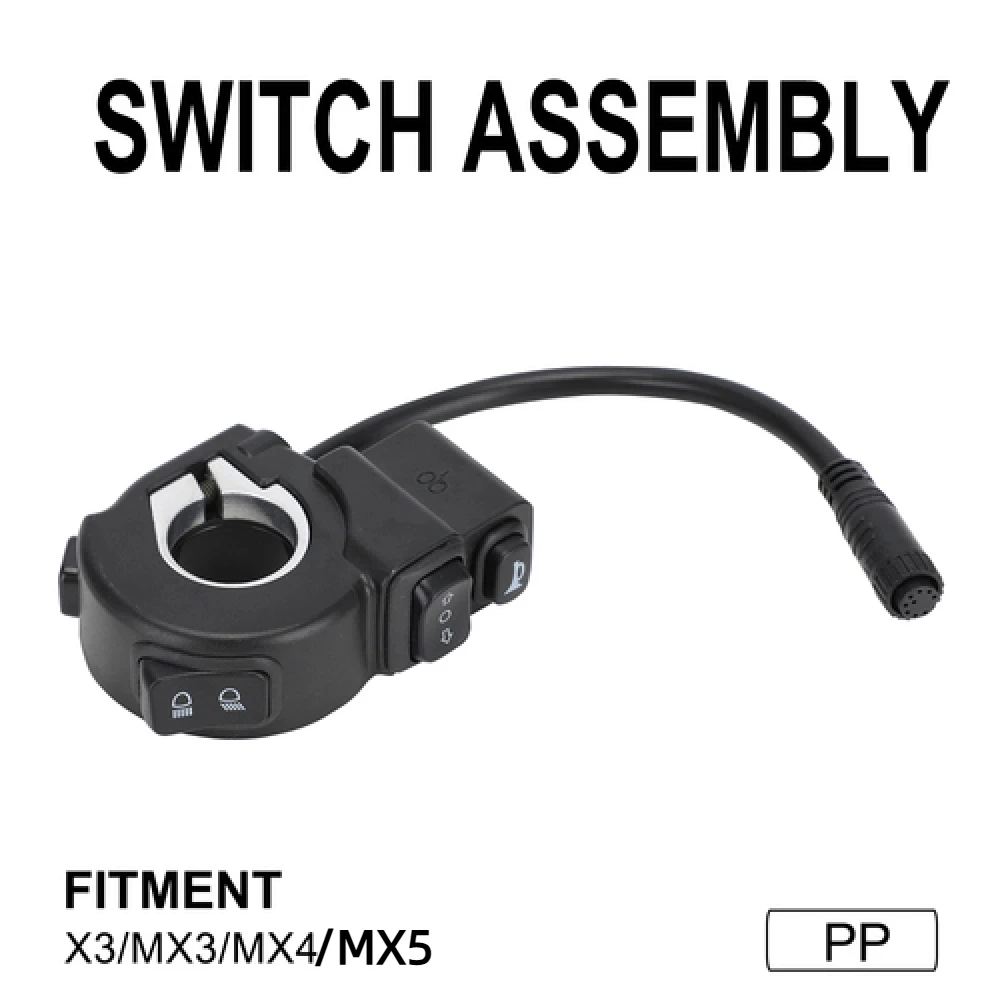 Schalterbaugruppe für Talaria X3 MX3 MX4 MX5 Dirt Bike Motorräder Zubehör Scheinwerfer Lenkeranzeige Hupenschalter Assy