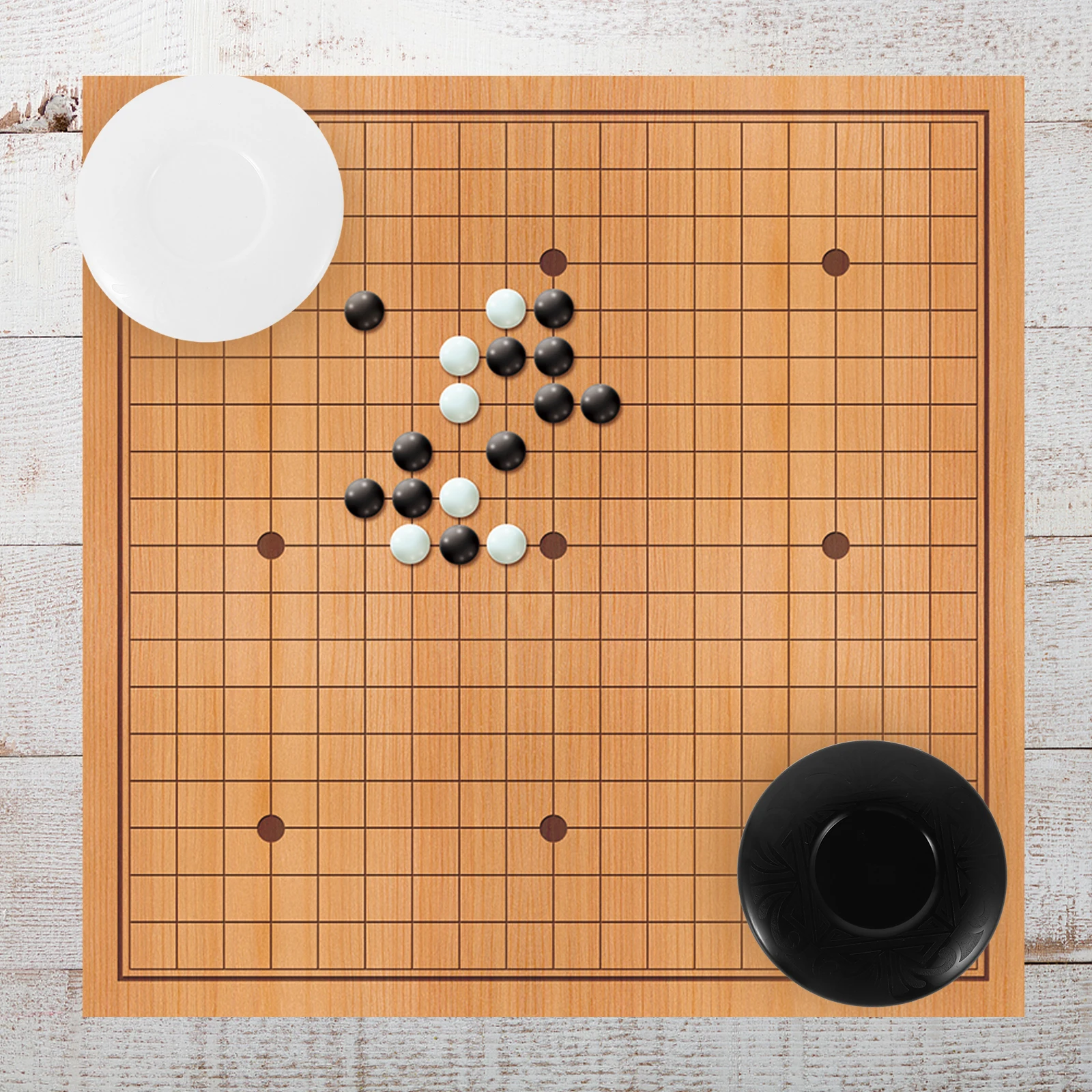 

Chess Box Go Container Round Board Game Case Storage Pots Supply Piece Stone Chinese Multifunctional Elegant Plastic