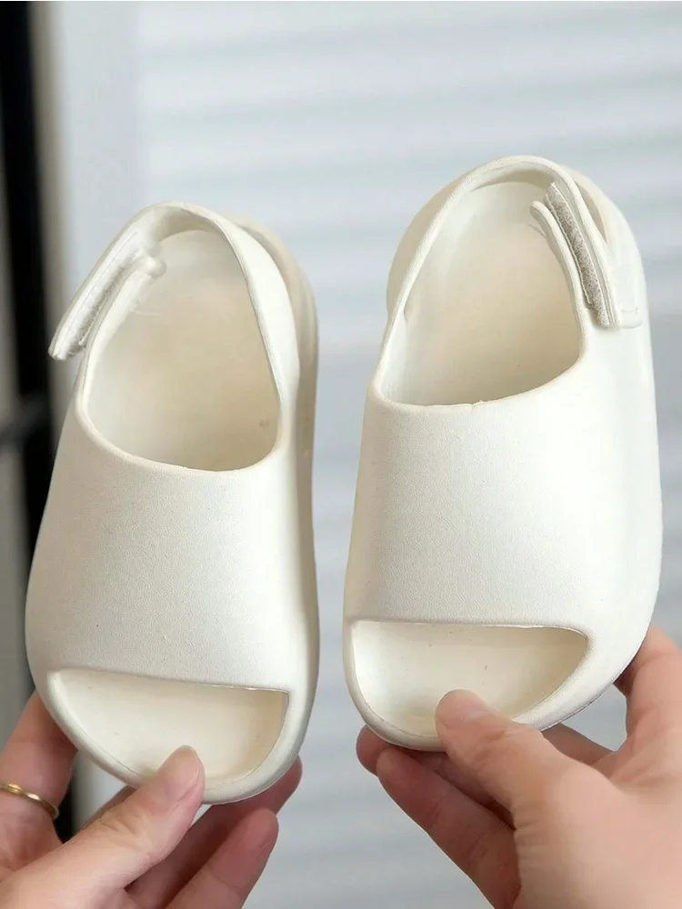 

Модные и минималистичные детские сандалии на мягкой подошве из ЭВА, подходящие для мальчиков и девочек, пляжная обувь и обувь для речных тренировок.