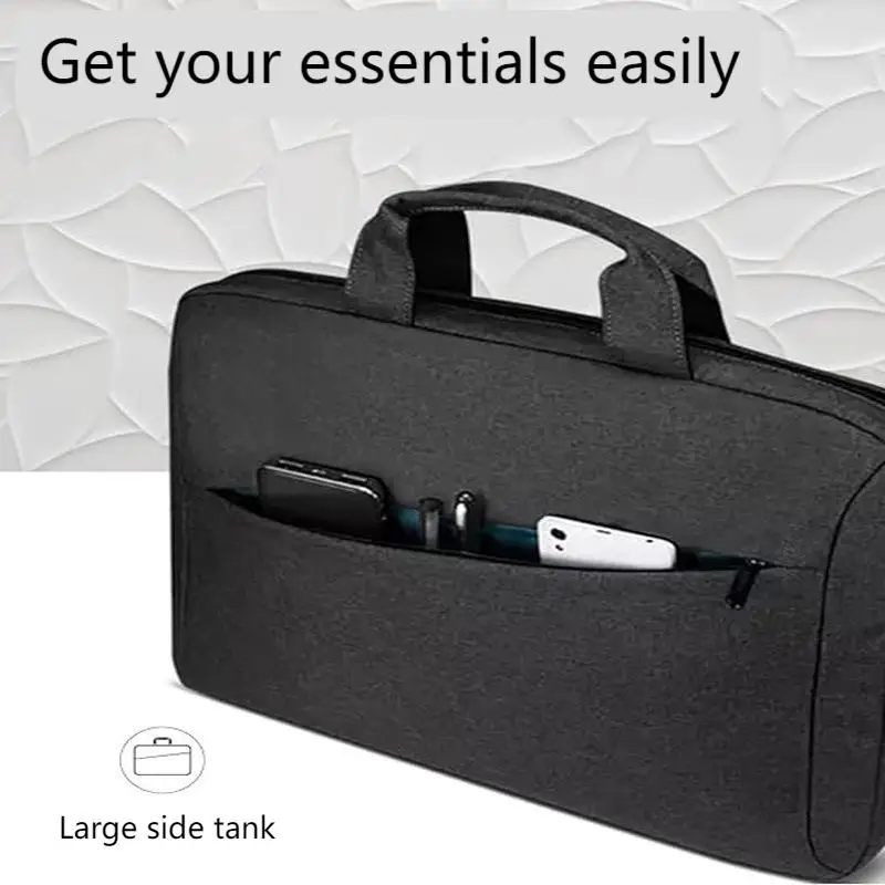 Laptop Bag Messenger Shoulder Bag for Laptop or Tablet Sleek Durable Water-Repellent Fabric