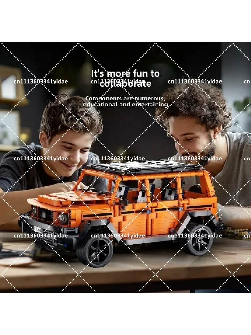 Off-Road Vehicle Building Blocks Remote Control Car Set, Educational Plastic Assembly Toy for Kids
