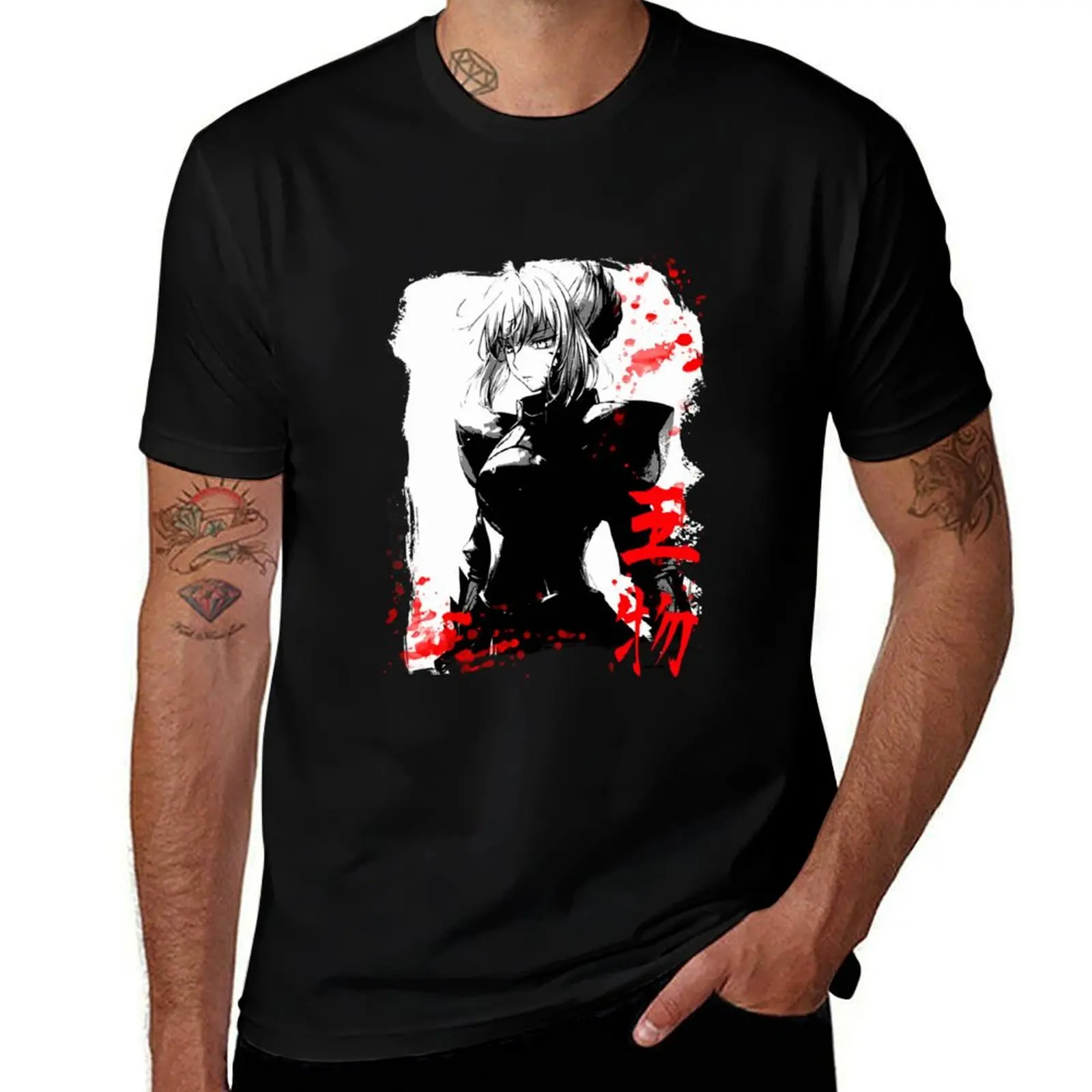Fate Saber T-Shirt Casual Graphic Print Tee