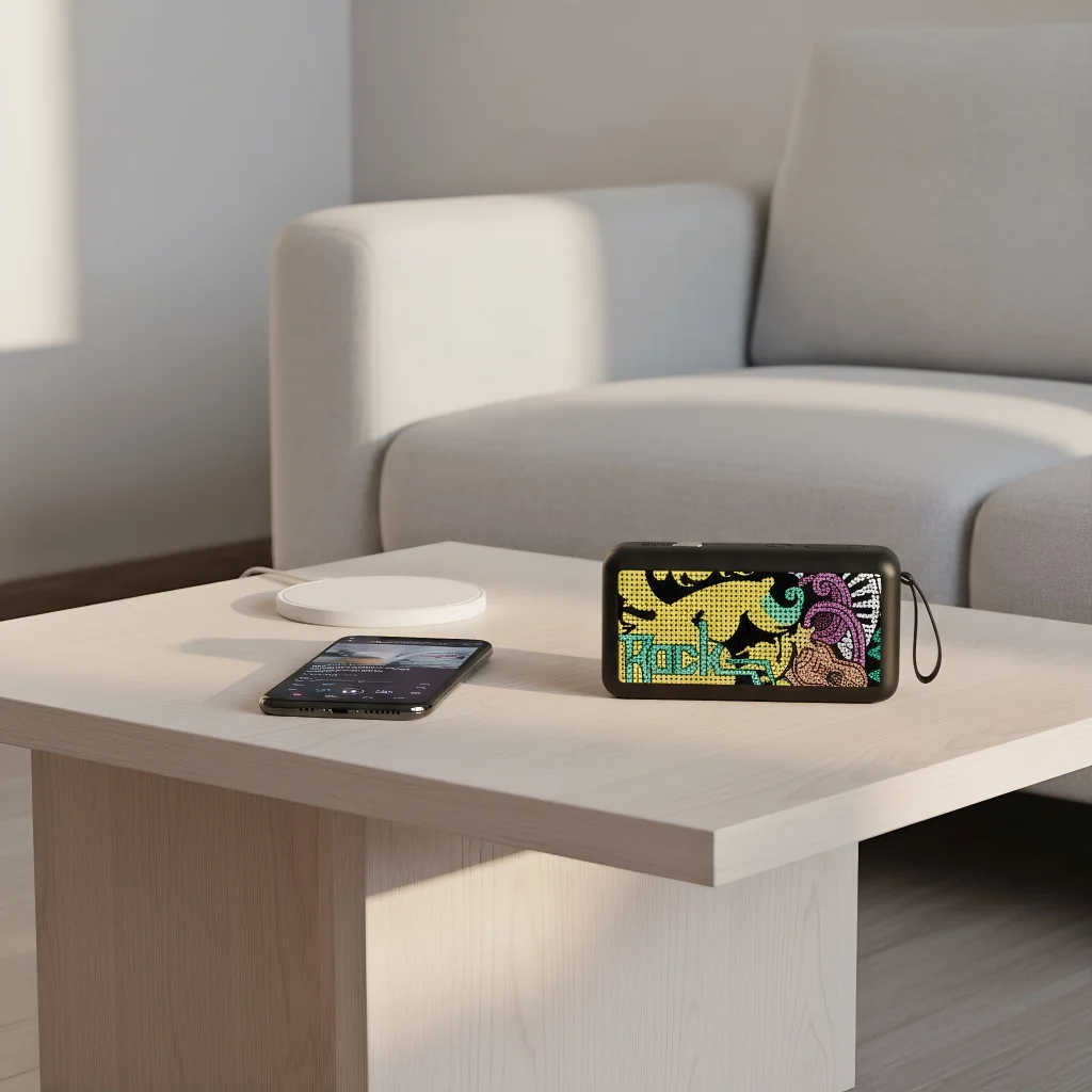 

​ ​ Портативная беспроводная колонка мощностью 5 Вт — мини-колонка, стерео уличный сабвуфер ​ ​