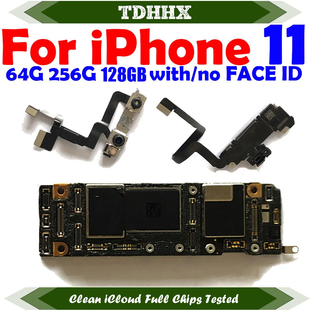 Placa lógica principal para iPhone 11, placa base limpia iCloud, compatible con actualización, placa base completamente probada 11Pro Max