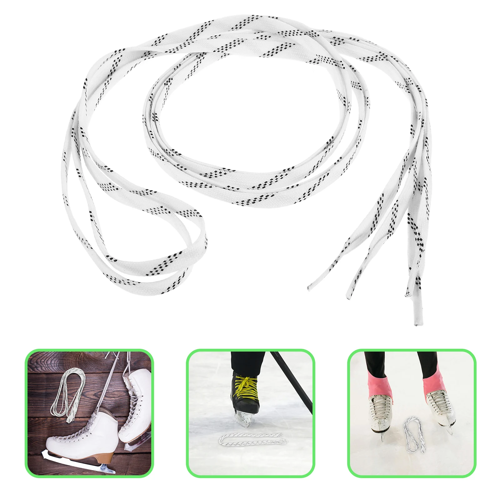 

Ski Shoelaces Convenient Hockey Designs Replace Skate Kits Colorful Ice Polyester