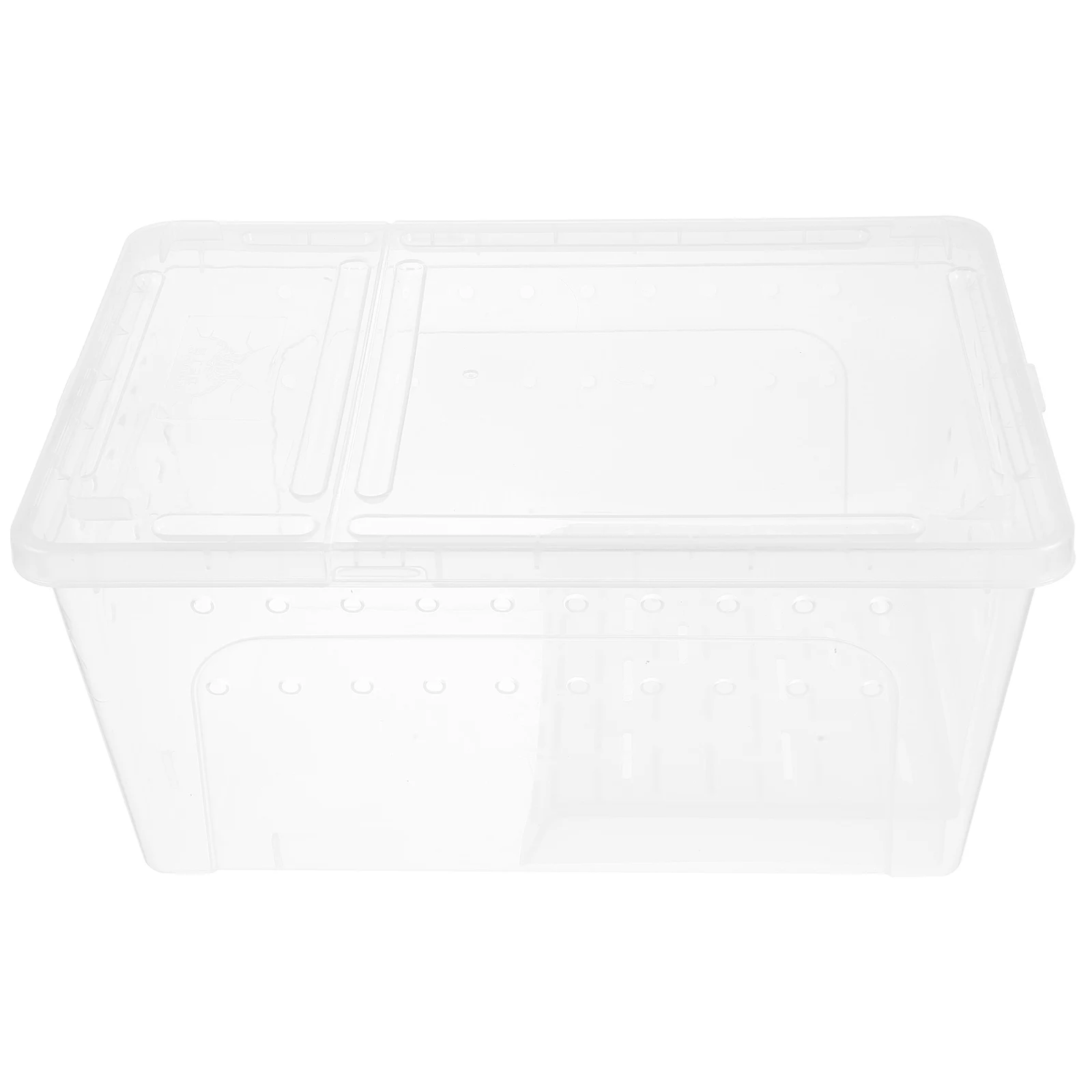 

Pet Feeding Box Large Transparent Terrarium Plastic Aquarium Tank for Turtles Reptile Container Breeding Habitat