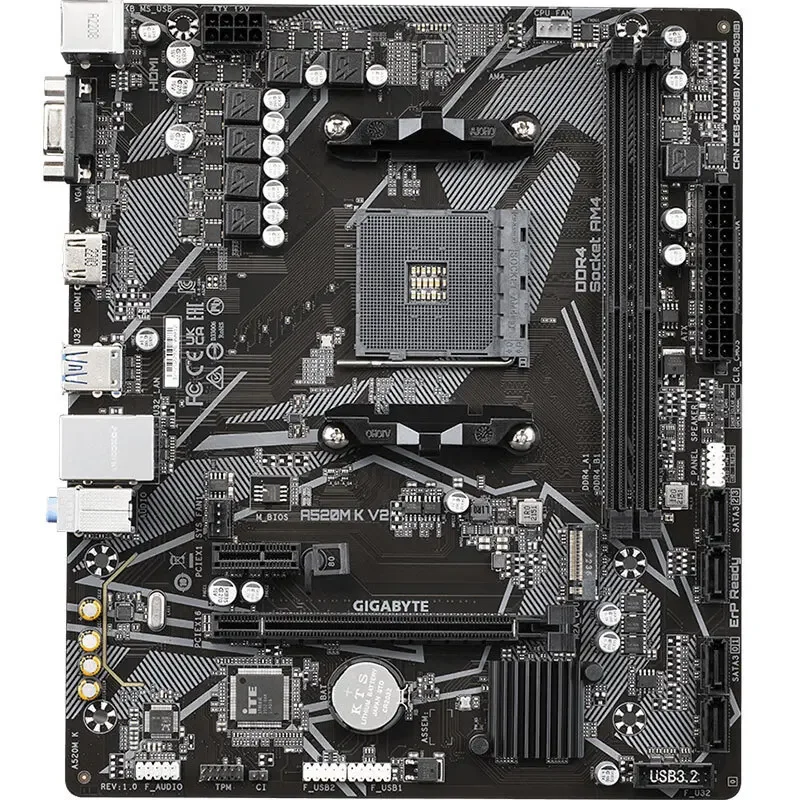 

GIGABYTE/A520M K V2 main board for CPU 5600/5600G/5700G/5700X