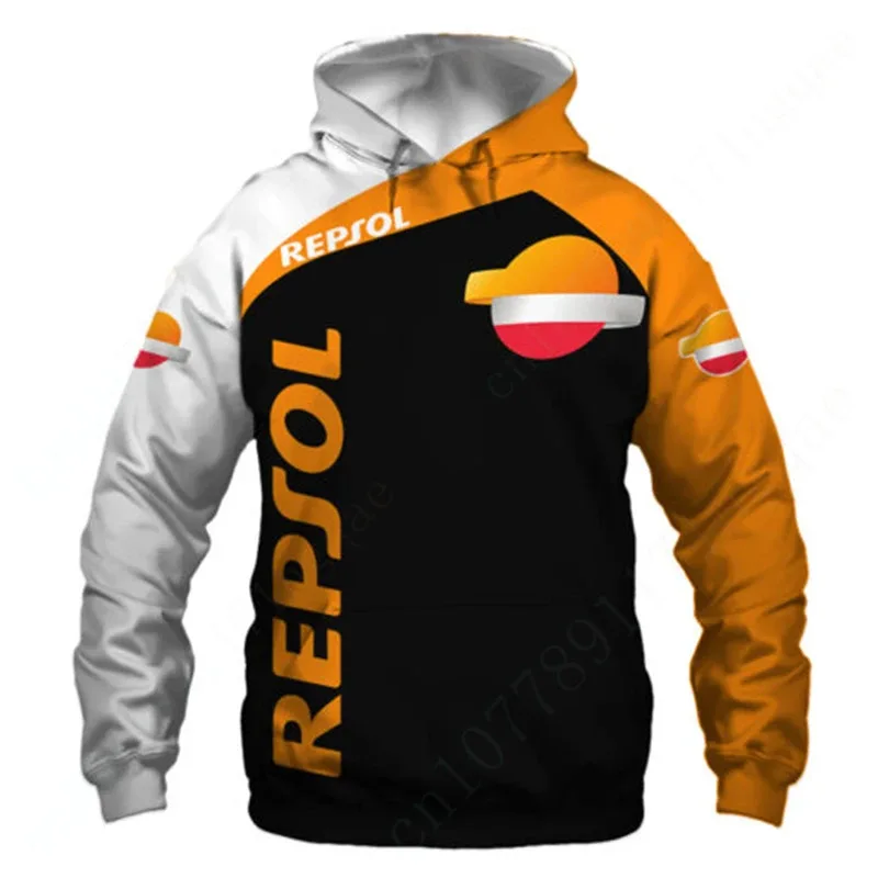 Repsol Unisex Clothing Anime Zip Hoodies Harajuku Hoodies For Men Women Casual 3D Printing Sweatshirt Essentials Pullover Top
