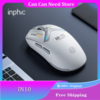 INPHIC IN10 Wireless Mouse Tri Mode PAW3395 8K Wireless Receiver Low Delay Lightweight Gaming Office Mouse PC Accessories