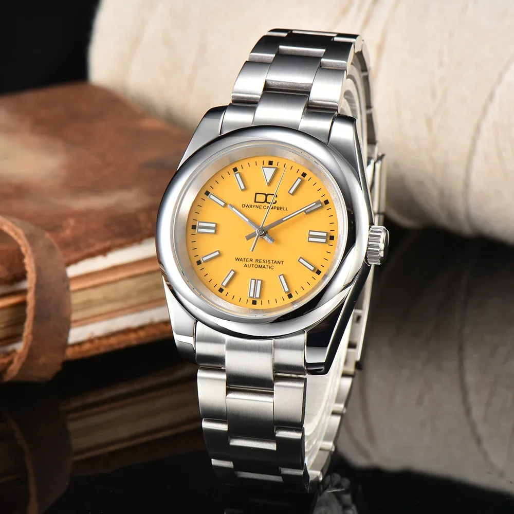 39mm Mens Automatic Watch Sterile Dial Sapphire Crystal Japan NH35 Movement Mechanical Watch