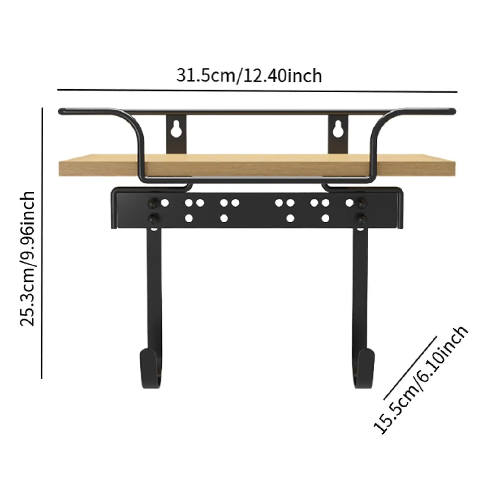 Ironing Board Rack Storage Rack Metal Foldable Multipurpose Electric Iron Hanger Wall Mounted for Household Bathroom Bedroom