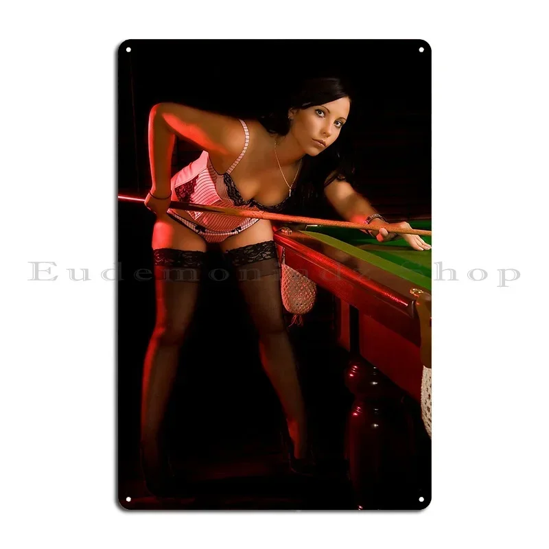 The Hustler 4 Metal Plaque Living Room Classic Printed Wall Decor Cinema Tin Sign Poster