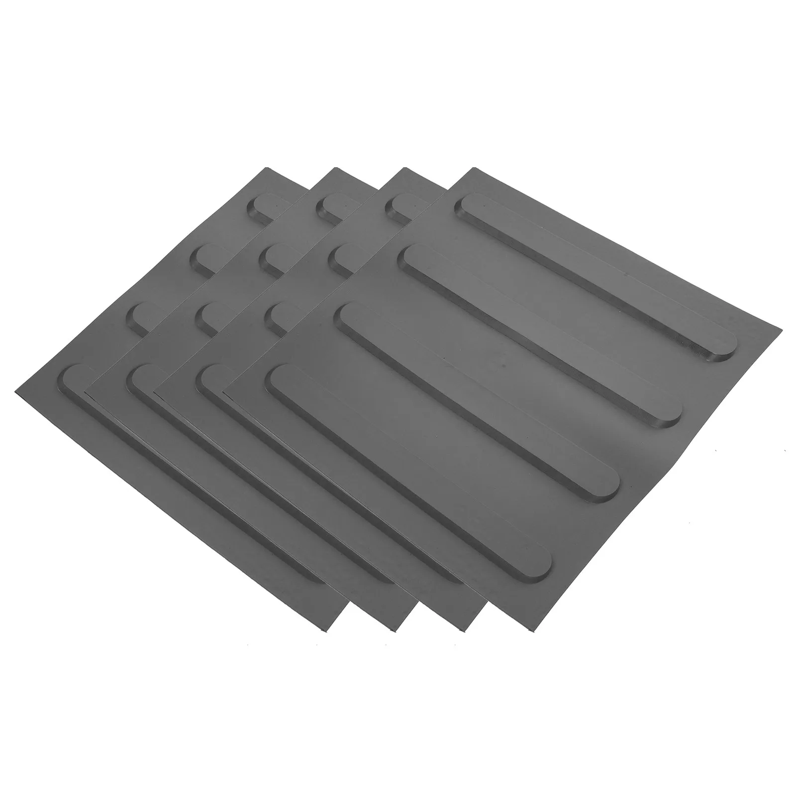 

4 Sheets Convenient Blind Bricks Stable Material Non Slip Floor Stickers for Pathway Road Sidewalk Paving Blind Boards