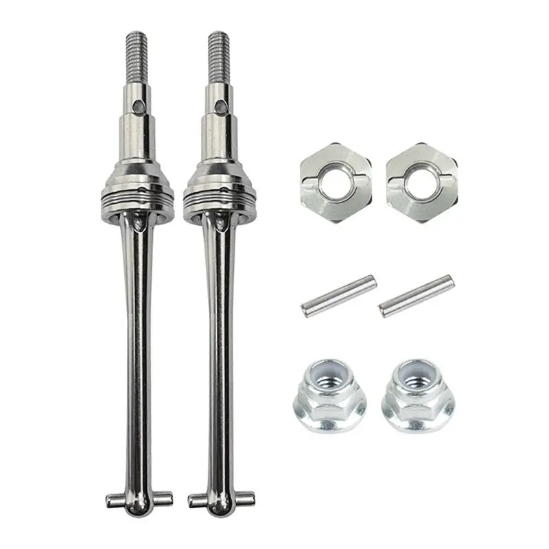 

Metal Front Drive Shaft CVD and 12mm Wheel Hex for MJX Hyper Go H16 16207 16208 16209 16210 1/16 RC Car Upgrade Parts