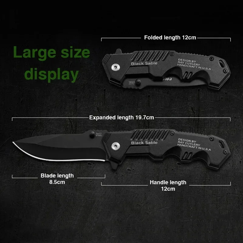 High Hardness Folding Knife Camping Outdoor Knife Carry Multifunctional Camping Fruit Knife Survival Defense Knife Mini