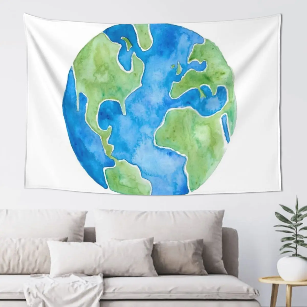 

Watercolor Globe Tapestry Room Decore Aesthetic For Bedroom Bedrooms Decor Tapestry