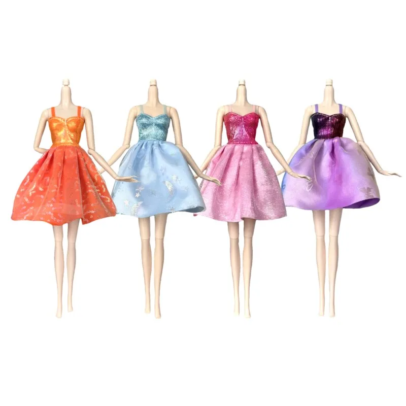 1/6 Supermodel Doll Clothes Accessories Fashion Princess Dress Up Evening Dress Colorful Gown Party Skirt For 30-32cm Doll Dress