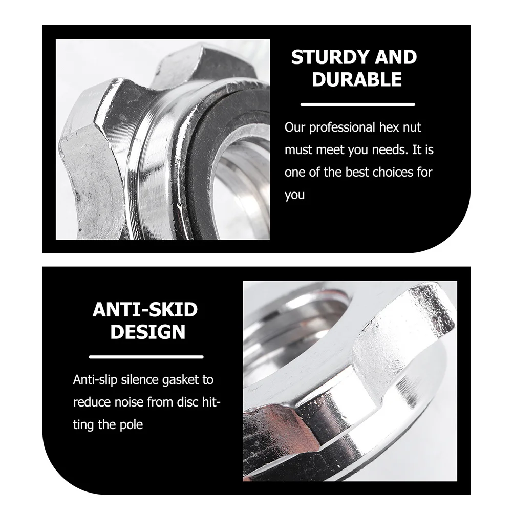 

4pcs Dumbbell Anti-Slip Nut Barbell Collar For Weight Training Secure Fit Easy Install Wear Resistant Buckle Security Nut