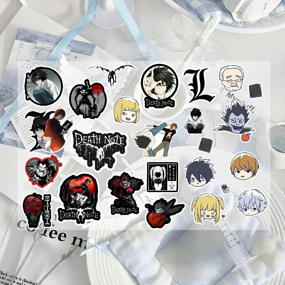 ملصقات مذكرة الموت أنيمي لجرافيتي سكيت الكمبيوتر المحمول زجاجة ماء لعبة دراجة نارية للأطفال اكسسوارات الديكور #4