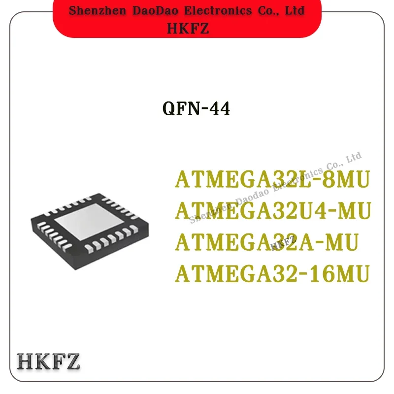 ATMEGA32-16MU MEGA32-16U ATMEGA32A-MU MEGA32A-U ATMEGA32L-8MU MEGA32L-8U ATMEGA32U4-MU MEGA32U4-MU QFN-44 Chip New Original