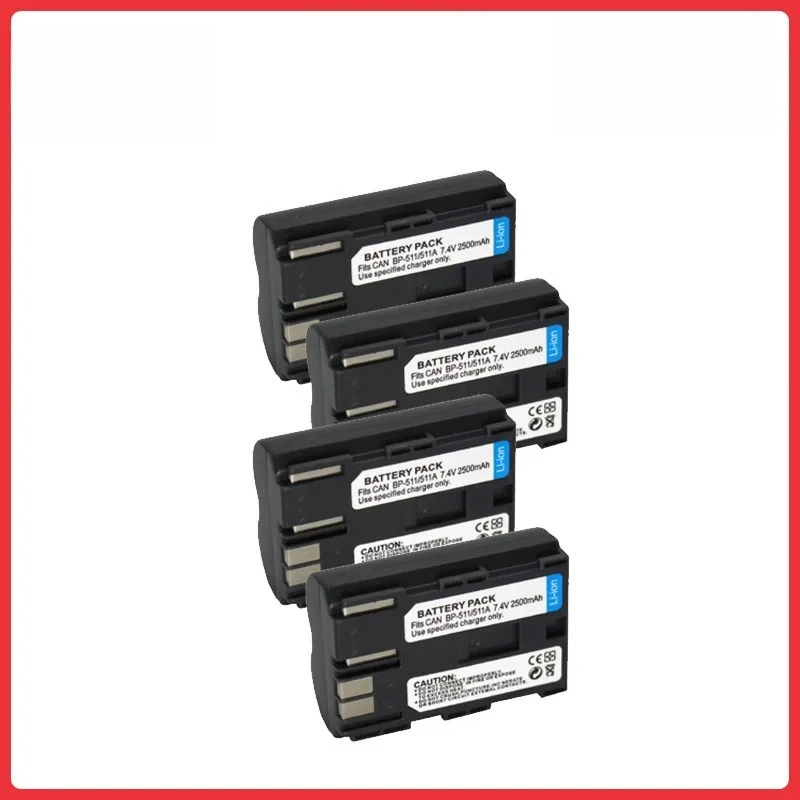 

High Capacity BP511A BP-511A Rechargeable Camera Battery For Canon EOS 10D 20D 30D 40D 50D 300D DSLR Digital Camera