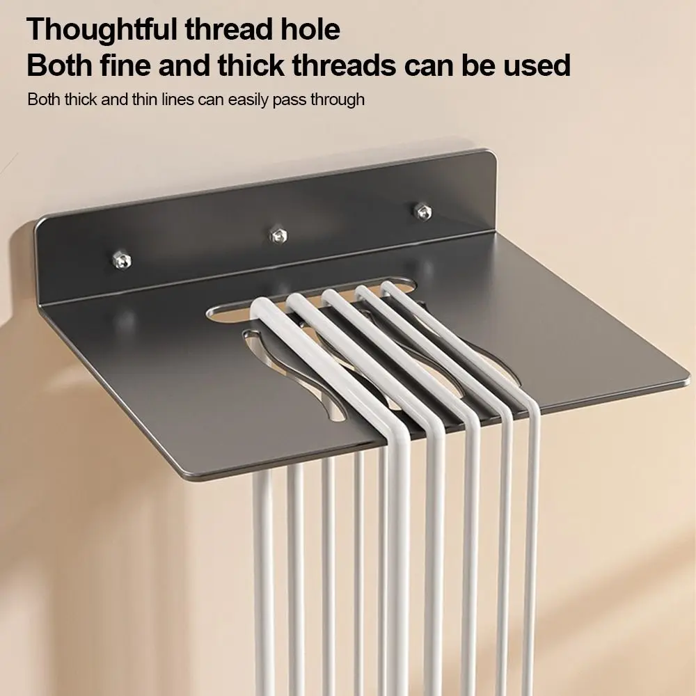 Metal Router Storage Rack Space-saving Wall Mounted CCTV Monitoring Bracket Non-Drilling Design Camera Supporting Holder