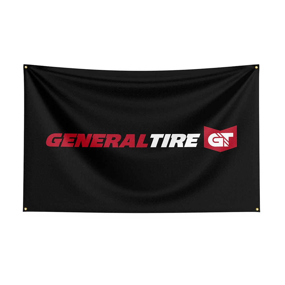 90x150cm General Tire Flag Polyester Printed Car Parts Banner For Decor