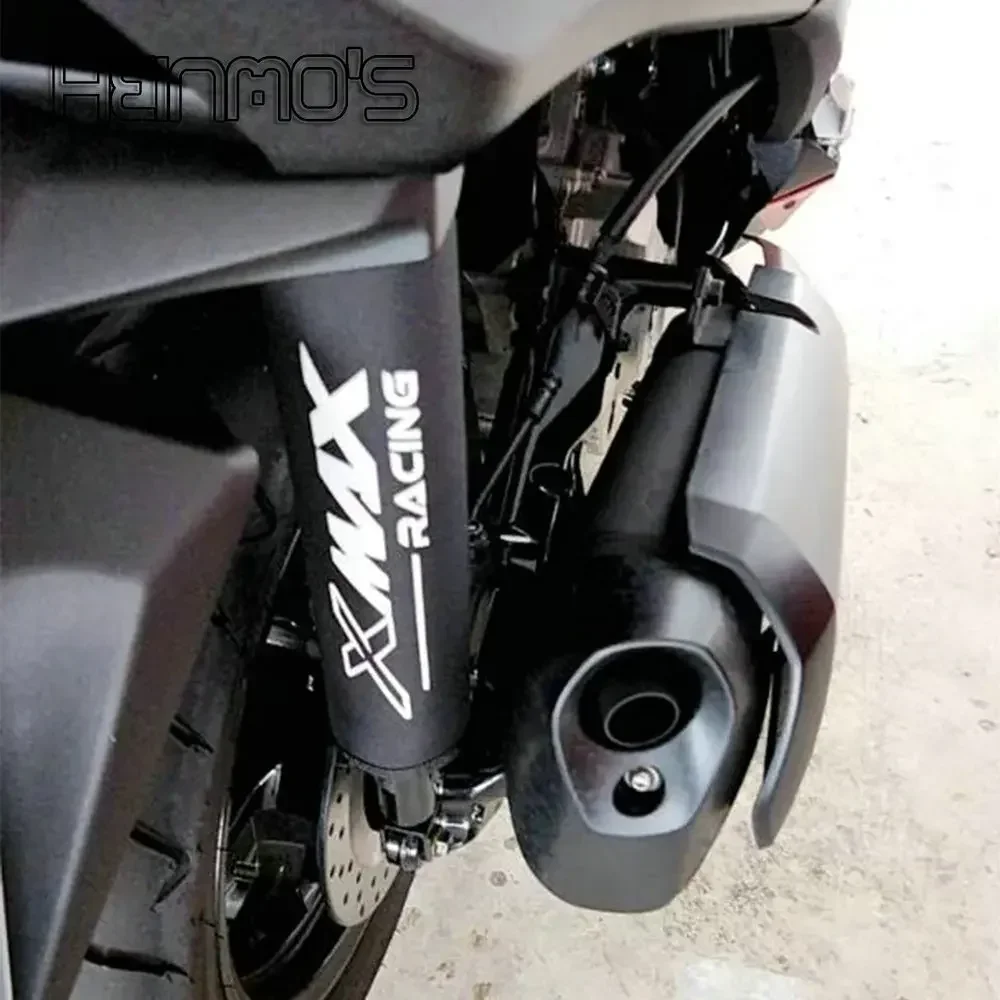 For Yamaha XMAX 250 300 400 Shock absorber protective cover Reflective Strip Washable Rubber-based Fastener 2013-2023 2024