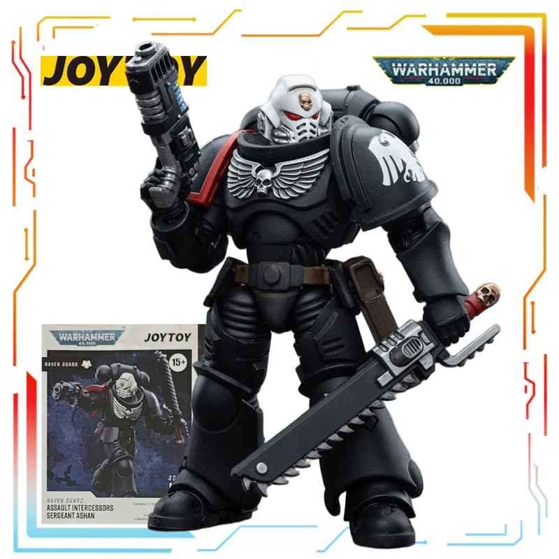 JOYTOY Originale Warhammer 40k Serie Raven Guard Anime Azione Modello di Montaggio Giocattoli Da Collezione Modello Ornamenti Regali per I Ragazzi