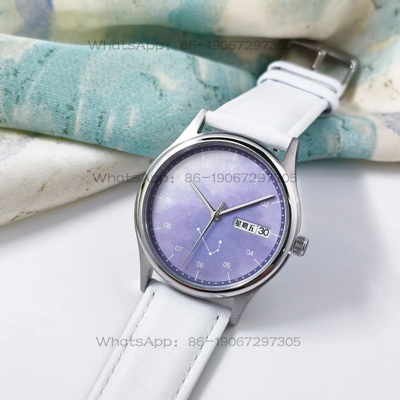Twelve Constellations Creative Starry Sky Green Watch Round Dial Ladies Watch