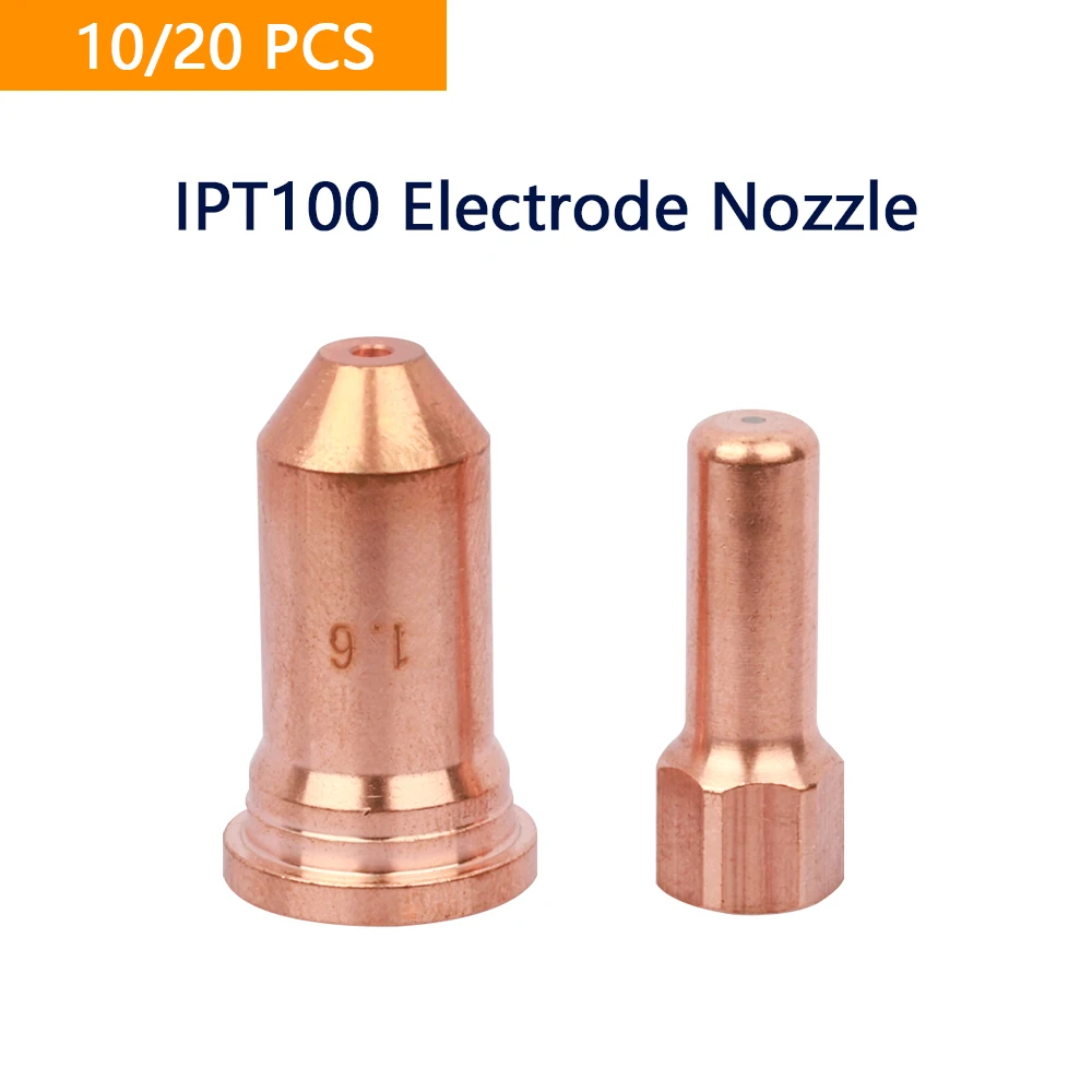 PTM100 PTM-100 IPT-100 PT100 Electrode Tip Nozzle 1.6mm for Plasma Cutter Torch Consumables expend Accessories