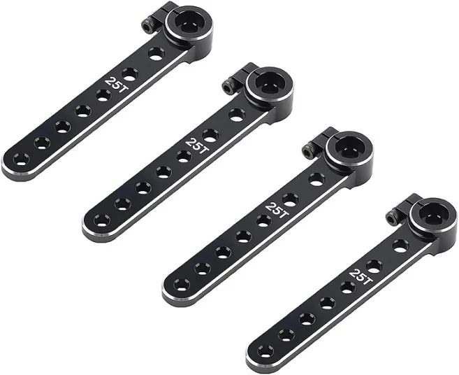 Aluminum Alloy 25T Ultra Long Servo Arm Heighten Steering Link Servo Part for RC Aircraft Fixed Wing Model Servo Arm