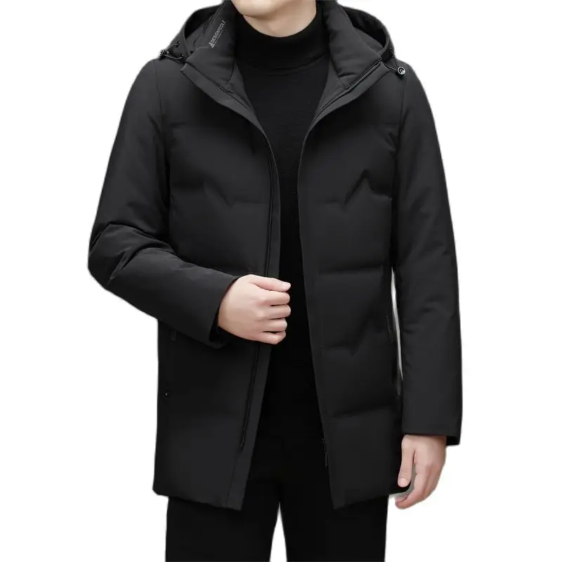 BATMO uomo Casual 90% piumini d'anatra bianchi spessi parka caldi capispalla piumini abbigliamento soprabito lungo 22878