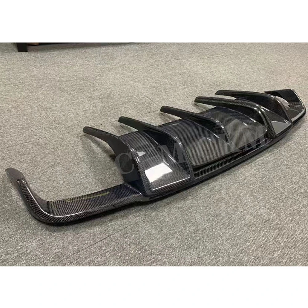 CKMUUER Carbon Fiber Rear Bumper Lip Spoiler For Benz E Class W212 E400 E500 E63 AMG Sport 2011 -2013 Rear Diffuser Trims view 4