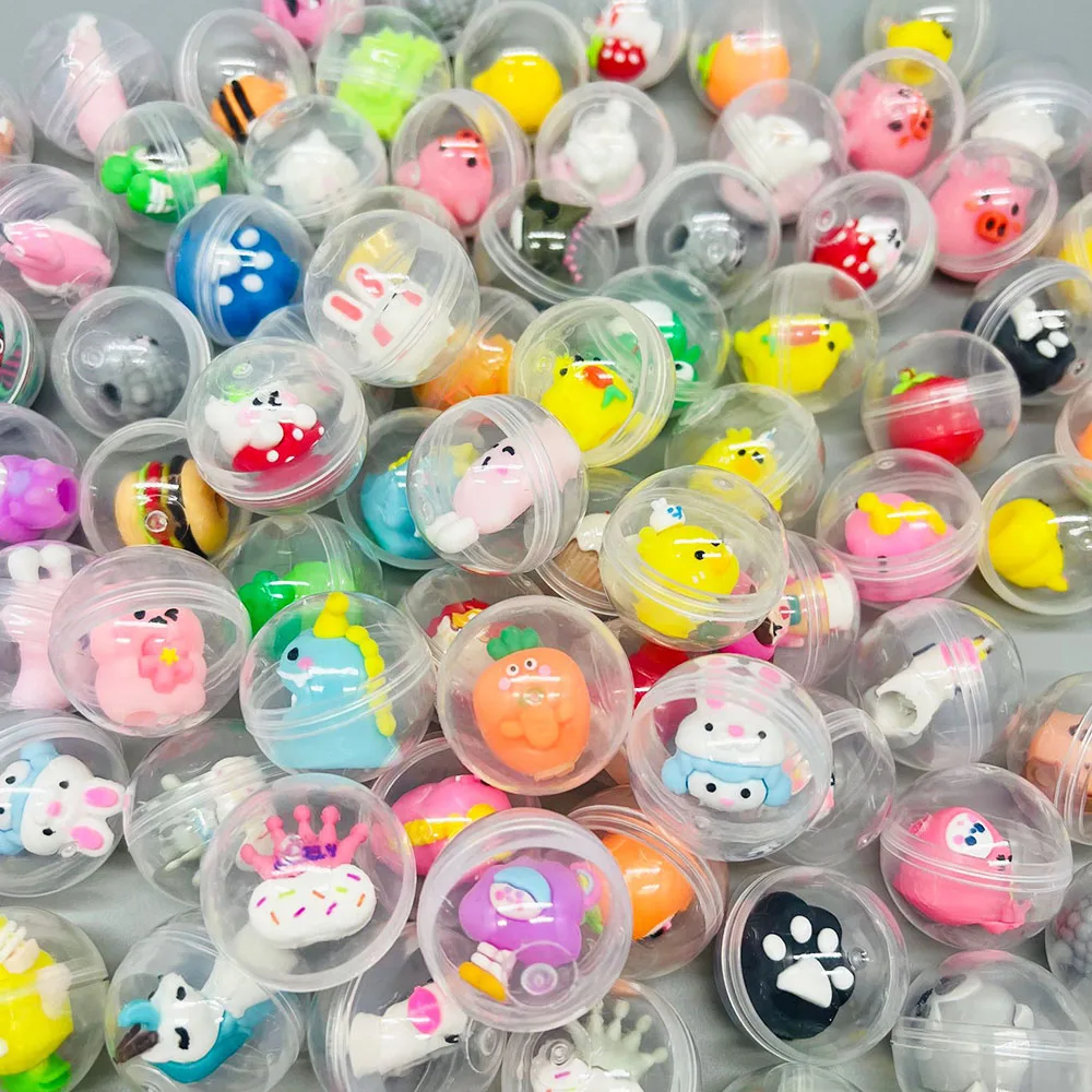미니 투명 글로브 블라인드 박스 트위스트 에그 귀여운 작은 만화 펜 홀더 캡슐 장난감 블라인드 박스 재미 & 축제 휴일 선물