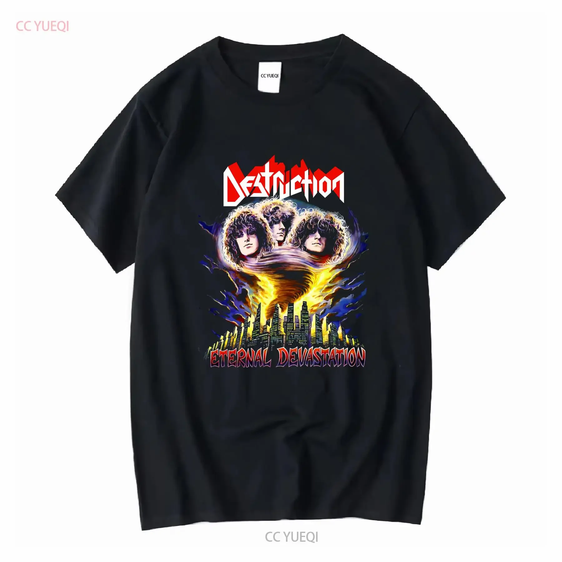 Destruction Eternal Devastation Black T Shirt OFFICIAL long or short sleeves vintage Washed Slightly homme fashion